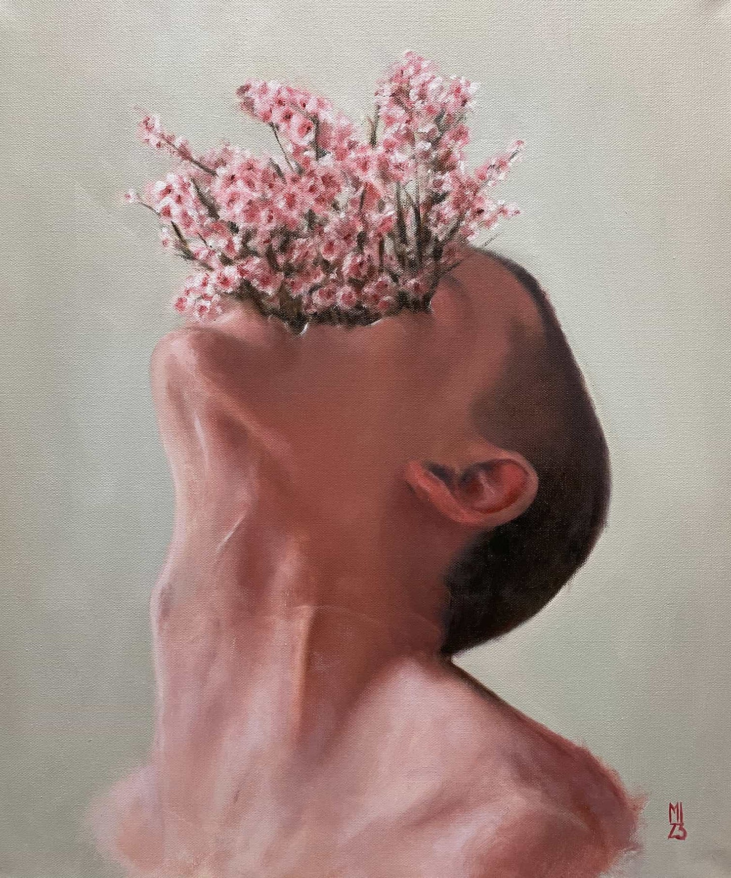 Blumenkopf - Kunstdruck