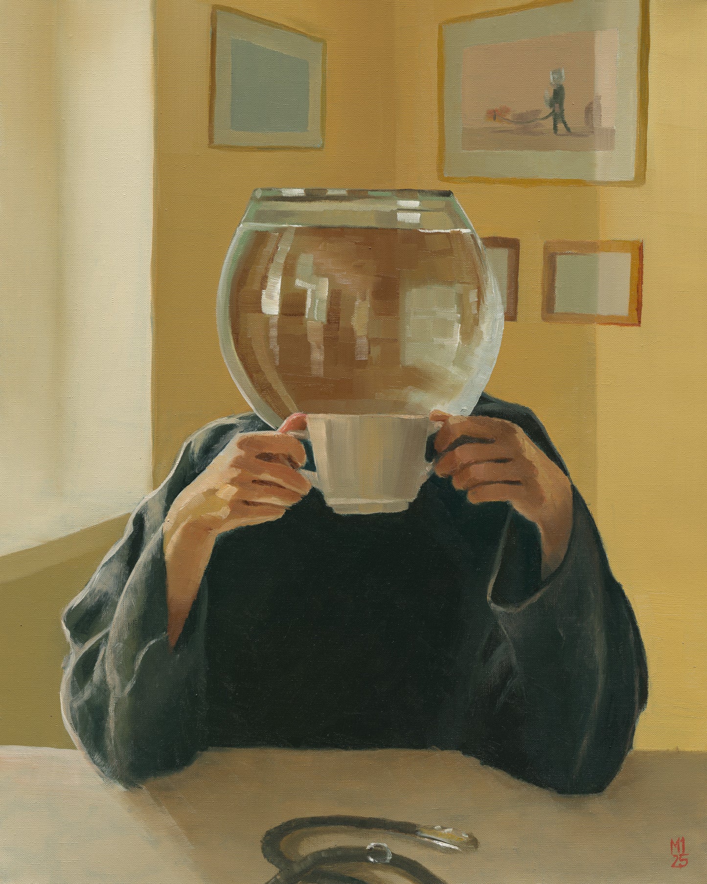 Frau ohne Goldfisch - Original