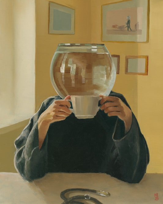 Frau ohne Goldfisch - Original