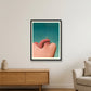 Mund mit Bison — 60×80cm Black Frame