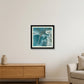 Invertierter Schaum — 30×30cm Black Frame