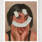 Frau mit Smiley — 60×80cm Print only