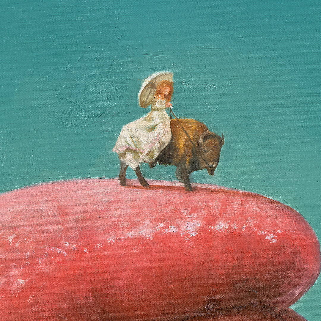 Mund mit Bison - Original