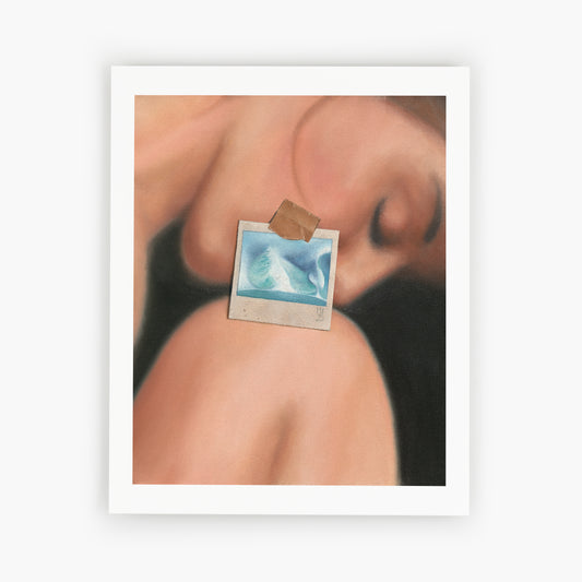 Polaroid mit Mund - Polaroid Lips