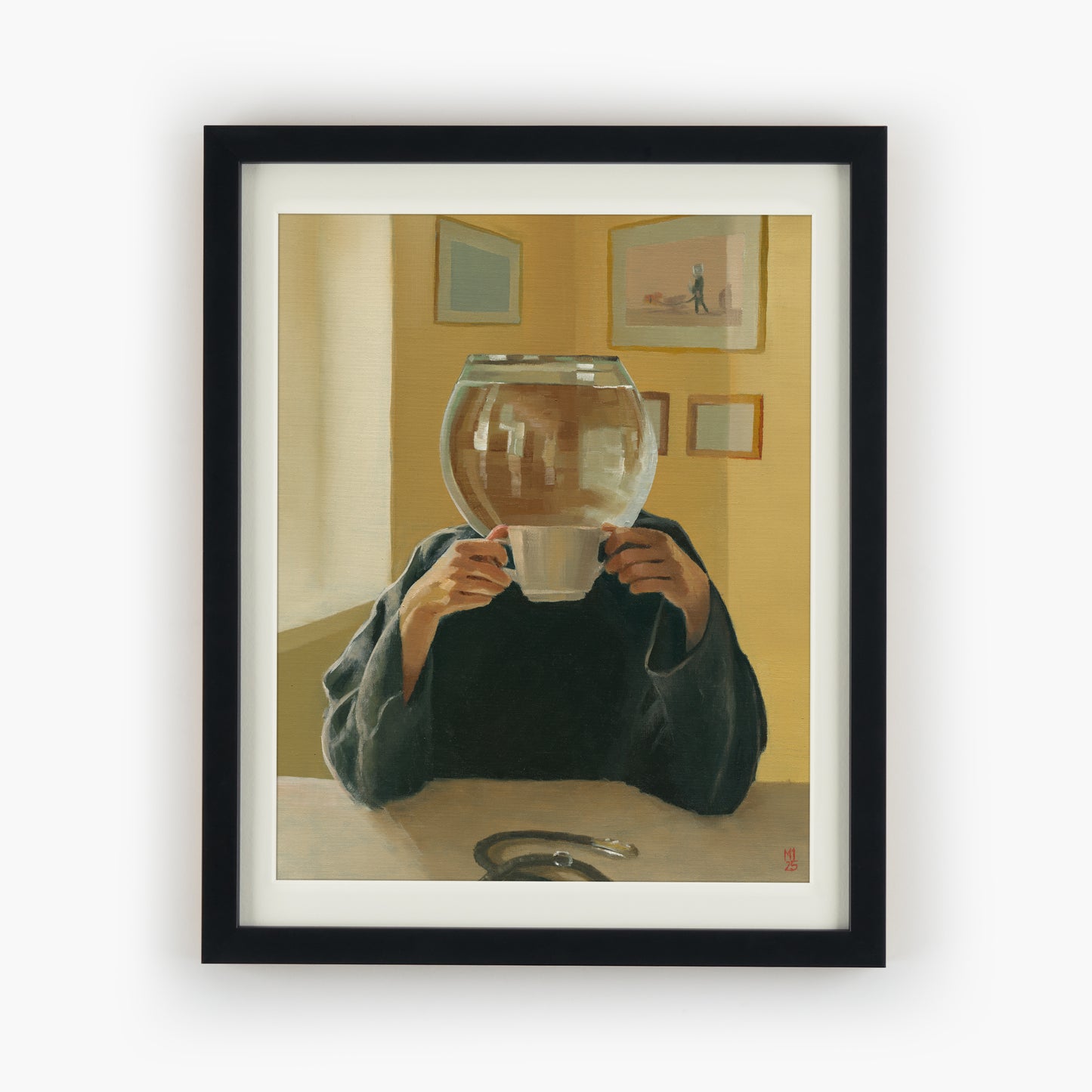 Frau ohne Goldfisch - Kunstdruck