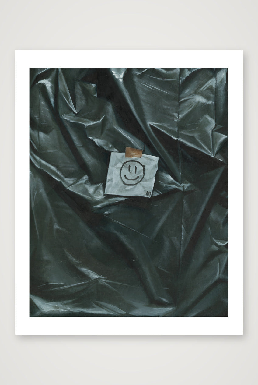 Müll mit Smiley — 28×35cm Print only