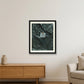 Müll mit Smiley — 40×50cm Black Frame