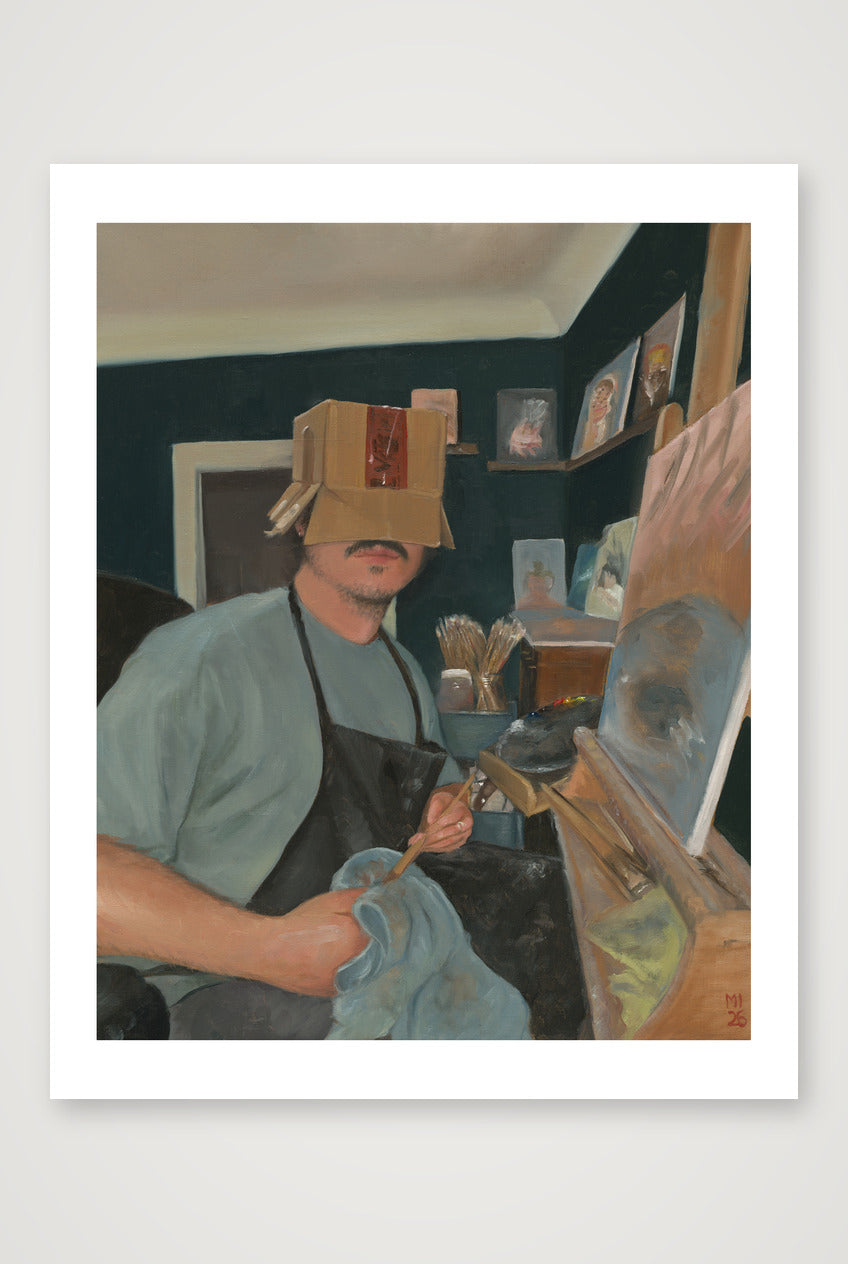Melke mit Kiste — 28×35cm Print only