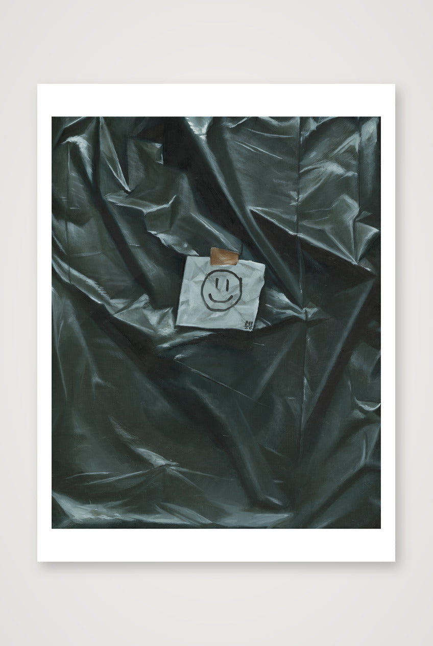 Müll mit Smiley — 60×80cm Print only