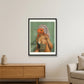 Frau als Goldfisch — 60×80cm Black Frame