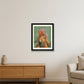 Frau als Goldfisch — 28×35cm Black Frame