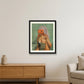 Frau als Goldfisch — 40×50cm Black Frame