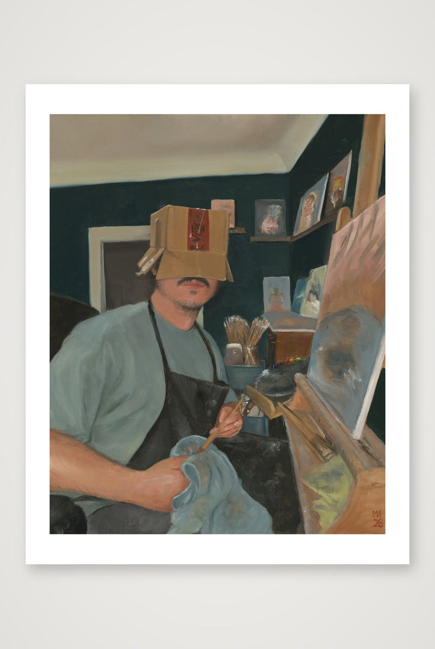 Melke mit Kiste — 40×50cm Print only