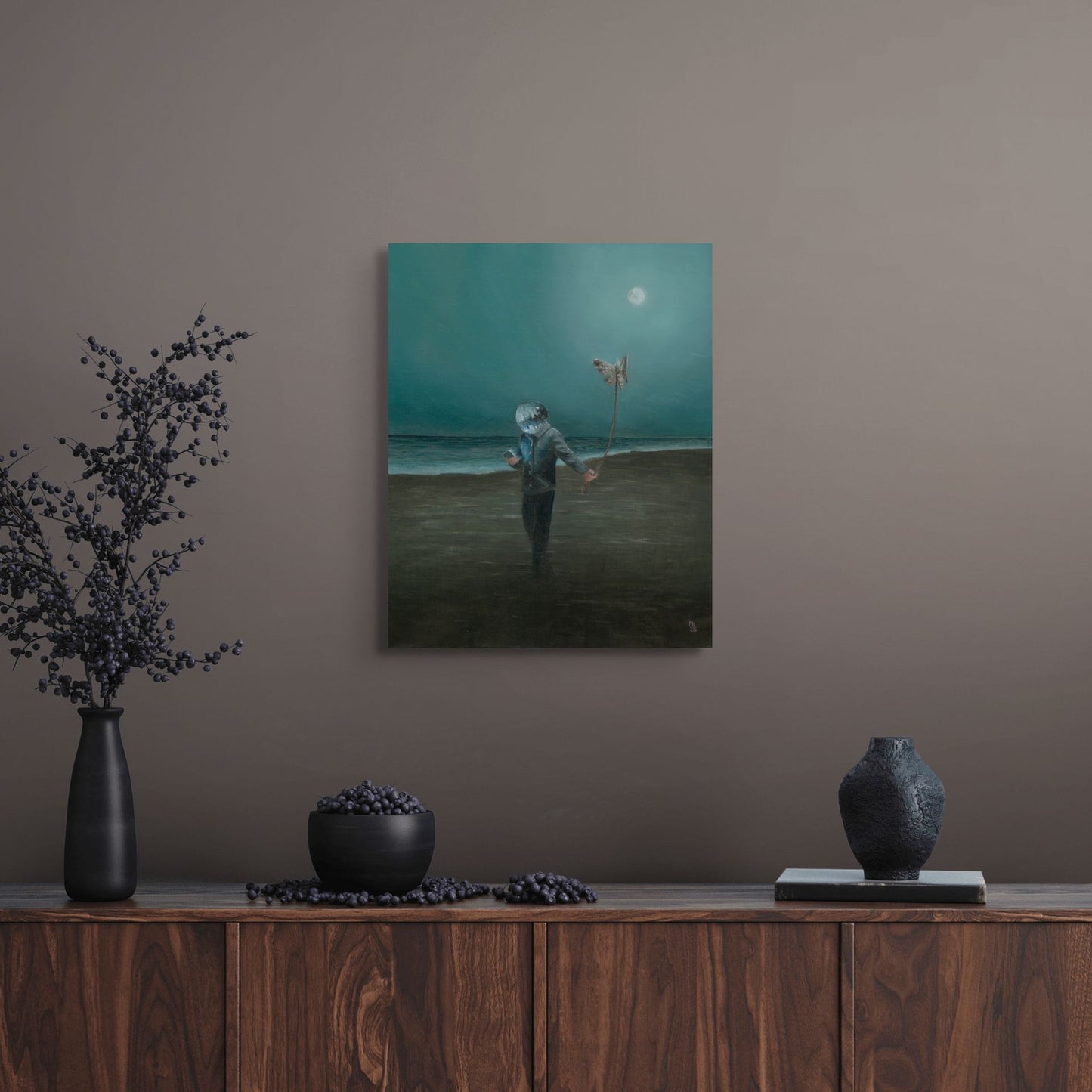 Mann mit Motte - Original