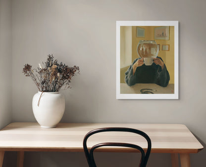 Frau ohne Goldfisch - Kunstdruck